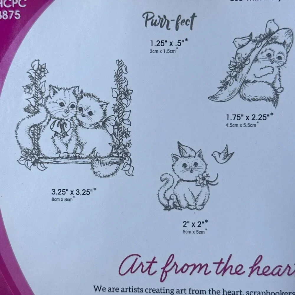 Heartfelt Creations PURR-FECT PLAYDATE Dies & Cling Stamps HCD1-7239 HCPC-3875